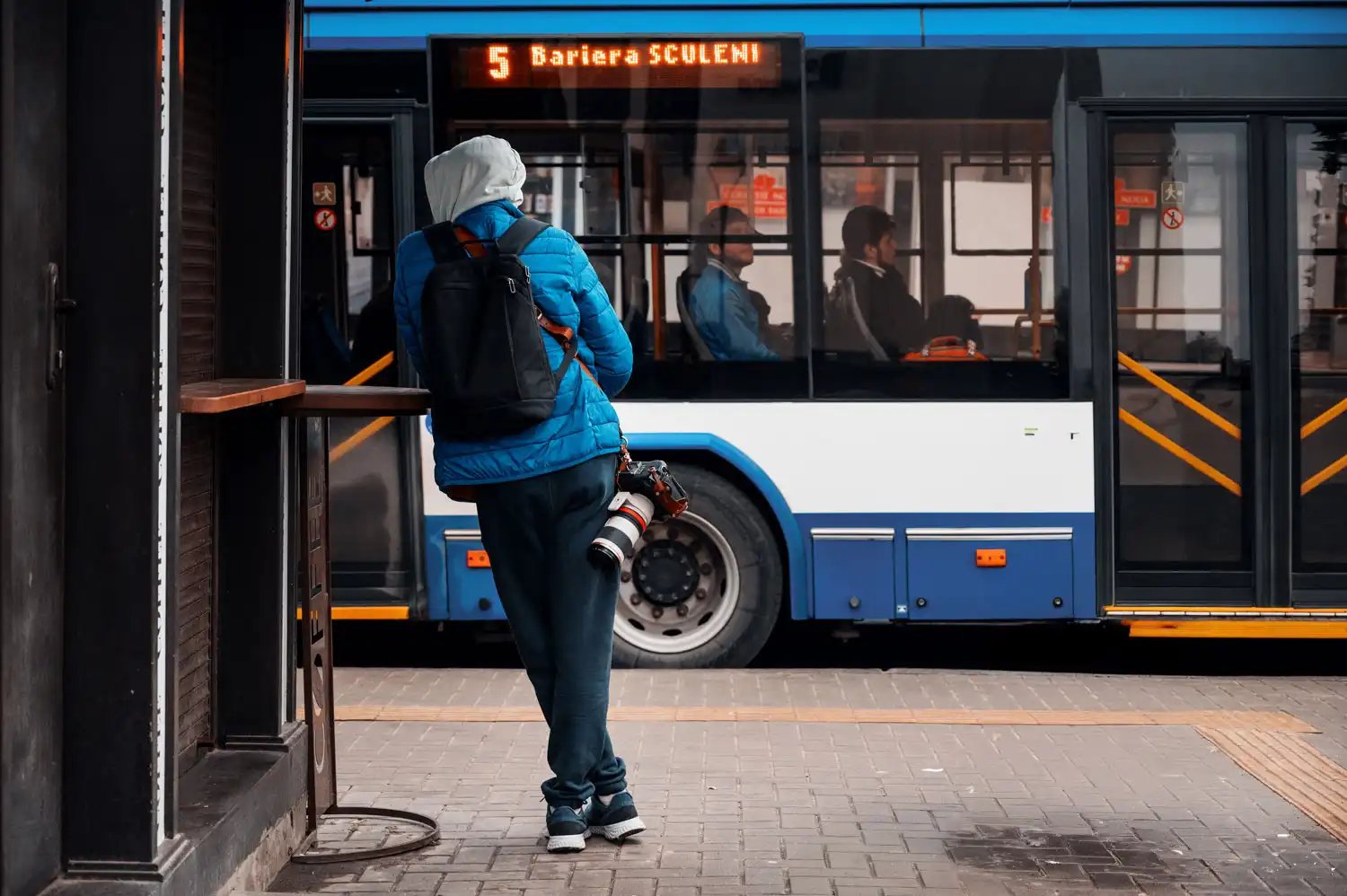 Placas de destino dos ônibus